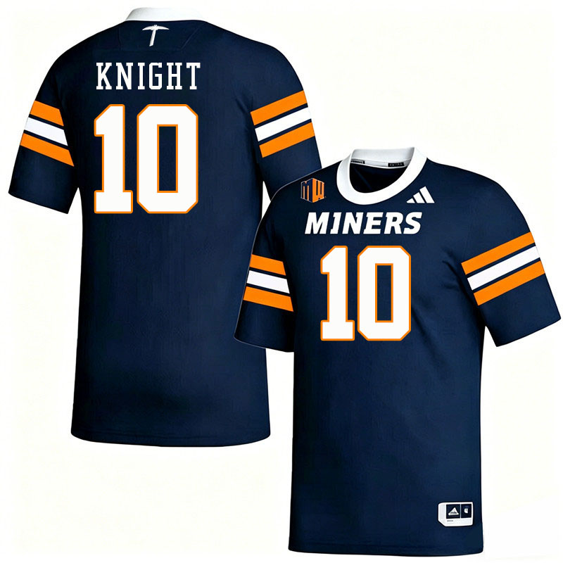 UTEP Miners #10 Tyrice Knight College Football Jerseys,Uniforms-Navy